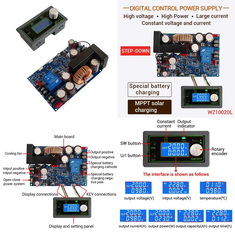 Step Down Dc Power Supply Module 1000W - Modulo Buck DC 100V 1000W ad